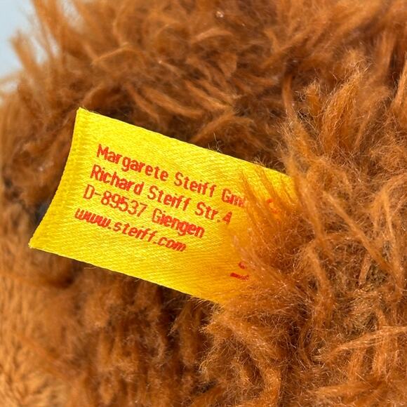 Steiff Charly Dangling Teddy Bear Brown Plush Bean Bag Stuffed Animal Toy 9 Inch - Picture 7 of 8